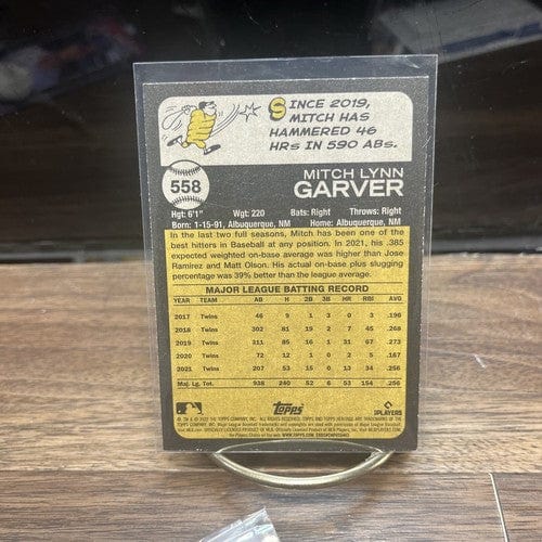 Cheap Sneaks Footwear/Sports Cards Baseball Card 2022 Topps Heritage #558 Mitch Garver Texas Rangers