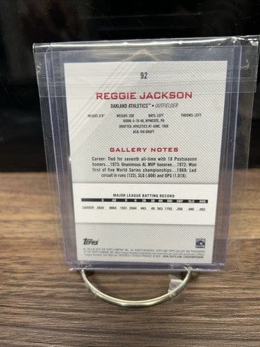 Cheap Sneaks Footwear/Sports Cards Baseball Card 2022 Topps Reggie Jackson Gallery Printer Proof SP Card #92 Oakland At
