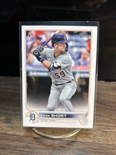 Cheap Sneaks Footwear/Sports Cards Baseball Card 2022 Topps Series 1 Baseball Zack Short Base RC #148 Detroit Tigers