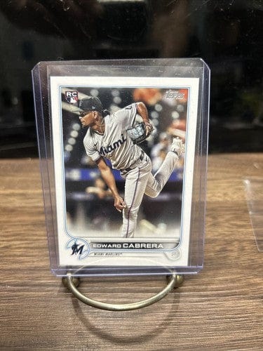 Cheap Sneaks Footwear/Sports Cards Baseball Card 2022 Topps Series 2 Baseball Rookie Card- Edward Cabrera RC Marlins