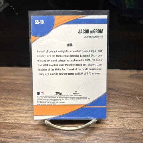 Cheap Sneaks Footwear/Sports Cards Baseball Card 2022 Topps Series 2 SS-18 Significant Statistics Jacob DeGrom New York