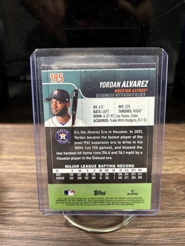 Cheap Sneaks Footwear/Sports Cards Baseball Card 2022 Topps Stadium Club baseball Yordan Alvarez #195 Houston Astros