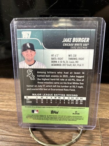 Cheap Sneaks Footwear/Sports Cards Baseball Card 2022 Topps Stadium Club Chrome Baseball Jake Burger RC #157
