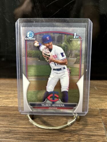 Cheap Sneaks Footwear/Sports Cards Baseball Card 2023 Bowman Baseball 1st Chrome Yilber Herrera - Minnesota Twins #BCP-