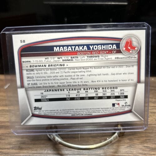 Cheap Sneaks Footwear/Sports Cards Baseball Card 2023 Bowman Baseball #58 Masataka Yoshida - Rookie Card Boston Red Sox