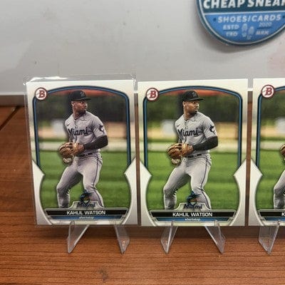 Cheap Sneaks Footwear/Sports Cards Baseball Card 2023 Bowman Baseball Paper Kahlil Watson - Miami Marlins #BP-147
