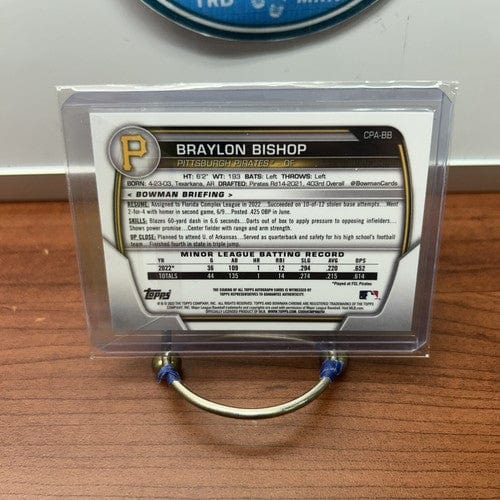 Cheap Sneaks Footwear/Sports Cards Baseball Card 2023 Bowman Braylon Bishop 1st Bowman Auto #CPA-BB Pirates