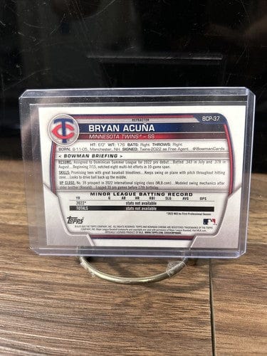 Cheap Sneaks Footwear/Sports Cards Baseball Card 2023 Bowman Bryan Acuna Lunar Glow Refractors Twins #BCP-37