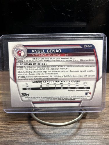 Cheap Sneaks Footwear/Sports Cards Baseball Card 2023 Bowman Chrome 1st Bowman Angel Genao Cleve. Guardians Baseball Ca