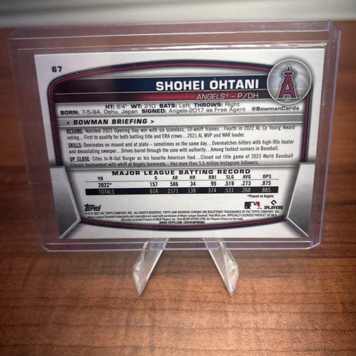 Cheap Sneaks Footwear/Sports Cards Baseball Card 2023 Bowman Chrome #67 Shohei Ohtani Los Angeles Angels