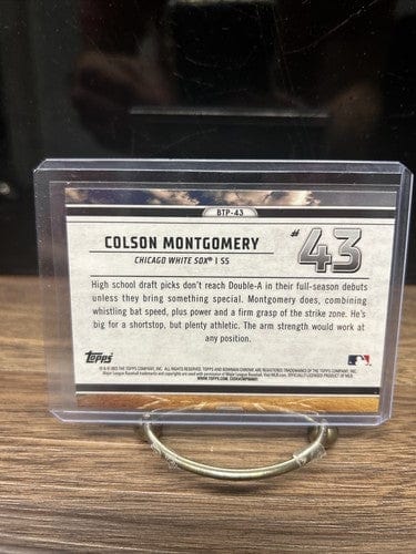 Cheap Sneaks Footwear/Sports Cards Baseball Card 2023 Bowman Chrome Colson Montgomery Chicago White Sox Bowman Scouts T