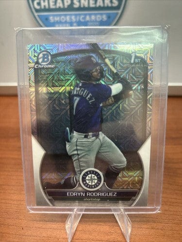 Cheap Sneaks Footwear/Sports Cards Baseball Card 2023 Bowman Chrome Edryn Rodriguez 1st Mega Box Refractor BCP-185 Mar
