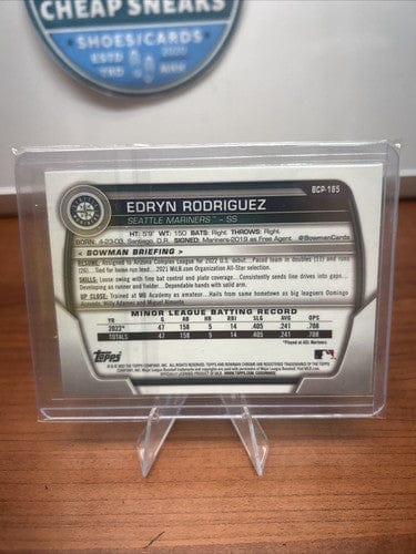 Cheap Sneaks Footwear/Sports Cards Baseball Card 2023 Bowman Chrome Edryn Rodriguez 1st Mega Box Refractor BCP-185 Mar