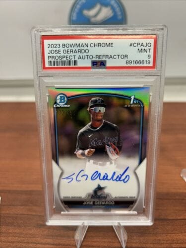 Cheap Sneaks Footwear/Sports Cards Baseball Card 2023 Bowman Chrome Jose Gerardo Refractor Auto /499 #CPA-JG Mint PSA 9