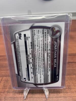 Cheap Sneaks Footwear/Sports Cards Baseball Card 2023 Bowman Draft #BDC-115 Jonathan Mejia Chrome Sky Blue Refractor