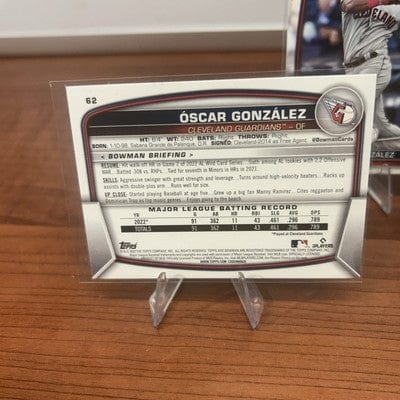 Cheap Sneaks Footwear/Sports Cards Baseball Card 2023 Bowman Oscar Gonzalez #62 RC Cleveland Guardians Baseball Card