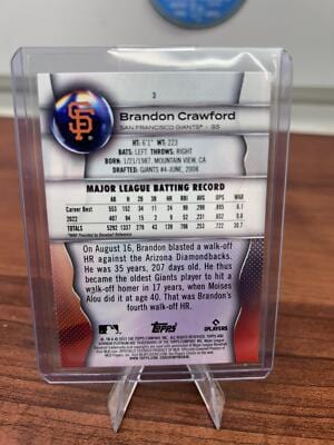 Cheap Sneaks Footwear/Sports Cards Baseball Card 2023 Bowman Platinum #3 Brandon Crawford