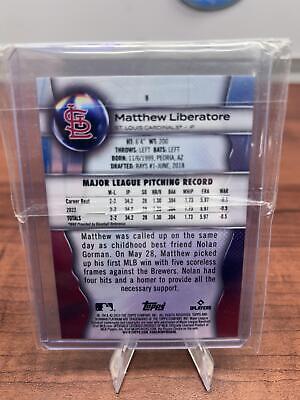 Cheap Sneaks Footwear/Sports Cards Baseball Card 2023 Bowman Platinum #9 Matthew Liberatore
