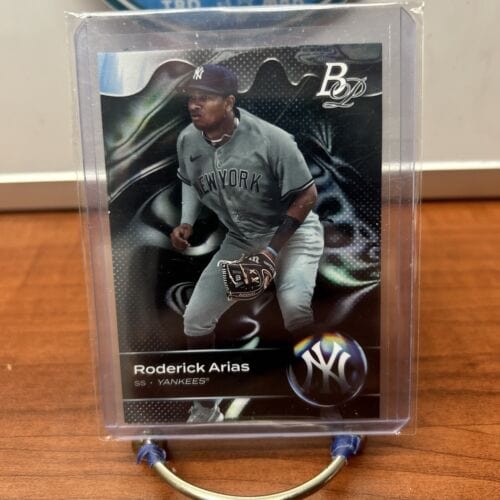 Cheap Sneaks Footwear/Sports Cards Baseball Card 2023 Bowman Platinum Top Prospects #TOP-43 Roderick Arias New York Yan