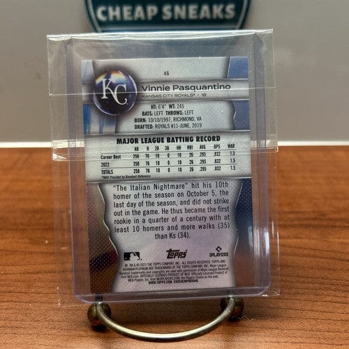 Cheap Sneaks Footwear/Sports Cards Baseball Card 2023 Bowman Platinum- Vinnie Pasquantino #46 Kansas City Royals *Rooki