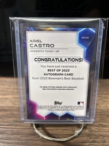 Cheap Sneaks Footwear/Sports Cards Baseball Card 2023 Bowman’s Best Ariel Castro #B23-AC Best of 2023 Auto Twins