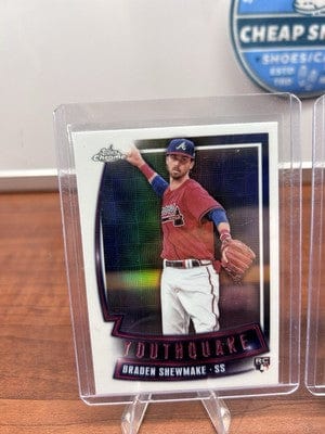 Cheap Sneaks Footwear/Sports Cards Baseball Card 2023 BRADEN SHEWMAKE Topps Chrome Update Series - Youthquake Braden Shewmake #YQ-94 (R