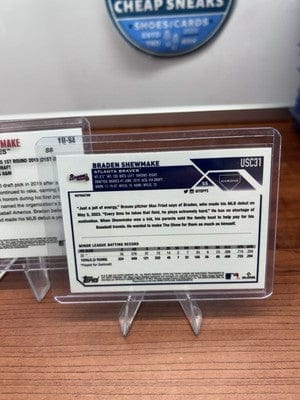 Cheap Sneaks Footwear/Sports Cards Baseball Card 2023 BRADEN SHEWMAKE Topps Chrome Update Series - Youthquake Braden Shewmake #YQ-94 (R