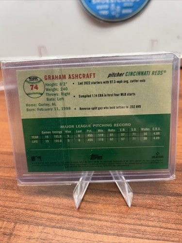 Cheap Sneaks Footwear/Sports Cards Baseball Card 2023 Chrome Platinum Graham Ashcraft Blue Mini-Diamond RC #138 /199