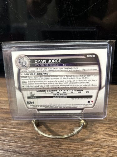 Cheap Sneaks Footwear/Sports Cards Baseball Card 2023 Dyan Jorge Bowman Chrome Colorado Mojo/Mega Refractor Colorado Ro
