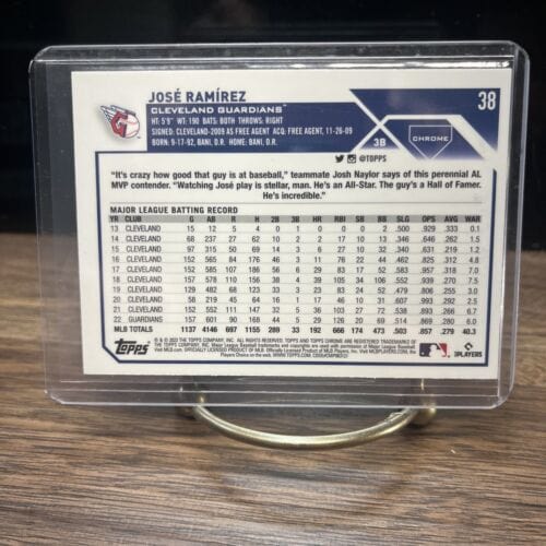 Cheap Sneaks Footwear/Sports Cards Baseball Card 2023 Topps Chrome #38 Jose Ramirez Cleveland Guardians