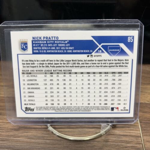 Cheap Sneaks Footwear/Sports Cards Baseball Card 2023 Topps Chrome #85 Nick Pratto, Royals (RC) - Sepia Refractor Paral