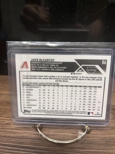 Cheap Sneaks Footwear/Sports Cards Baseball Card 2023 Topps Chrome #86 Jake McCarthy Pink Refractor Arizona Diamondback