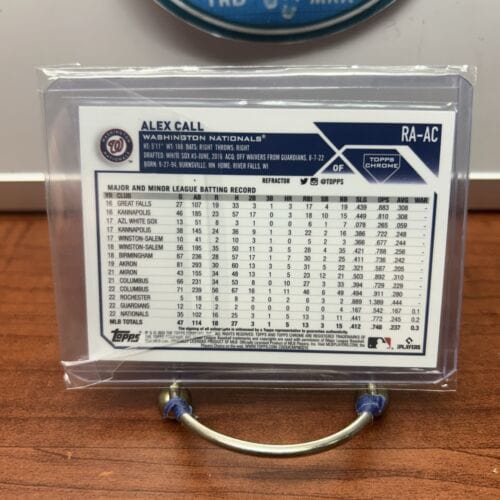 Cheap Sneaks Footwear/Sports Cards Baseball Card 2023 Topps Chrome Alex Call Refractor Auto 194/499 RC Nationals