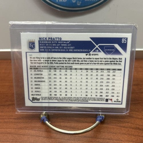 Cheap Sneaks Footwear/Sports Cards Baseball Card 2023 Topps Chrome Baseball Nick Pratto Logofractor RC Rookie Royals
