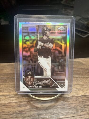 Cheap Sneaks Footwear/Sports Cards Baseball Card 2023 Topps Chrome Baseball Sepia Refractor #163 Matt Olson Atlanta Bra