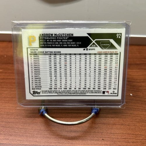 Cheap Sneaks Footwear/Sports Cards Baseball Card 2023 Topps Chrome Baseball Silver Refractor #92 Andrew McCutchen Pirat