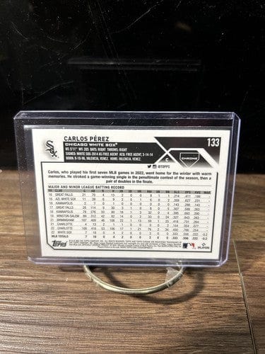 Cheap Sneaks Footwear/Sports Cards Baseball Card 2023 Topps Chrome Carlos Perez Pink refractor RC #133 White Sox