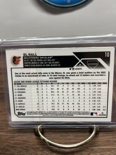 Cheap Sneaks Footwear/Sports Cards Baseball Card 2023 Topps Chrome DL Hall RC Baltimore Orioles Purple Logofractor Refr