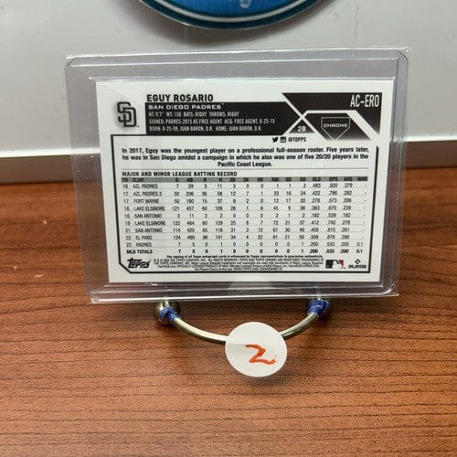 Cheap Sneaks Footwear/Sports Cards Baseball Card 2023 Topps Chrome Eguy Rosario Rookie Auto #RA-ERO San Diego Padres RC