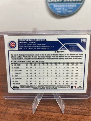 Cheap Sneaks Footwear/Sports Cards Baseball Card 2023 Topps Chrome Logofractor Christopher Morel Rookie Blue Refractor