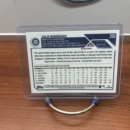 Cheap Sneaks Footwear/Sports Cards Baseball Card 2023 Topps Chrome Logofractor Edition #200 Julio Rodriguez Rookie Gold