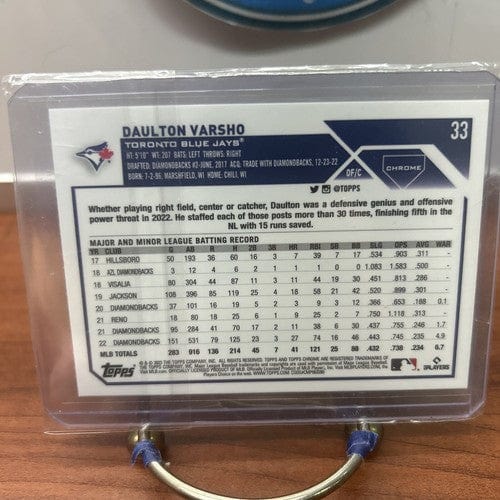 Cheap Sneaks Footwear/Sports Cards Baseball Card 2023 Topps Chrome Logofractor Edition #33 Daulton Varsho