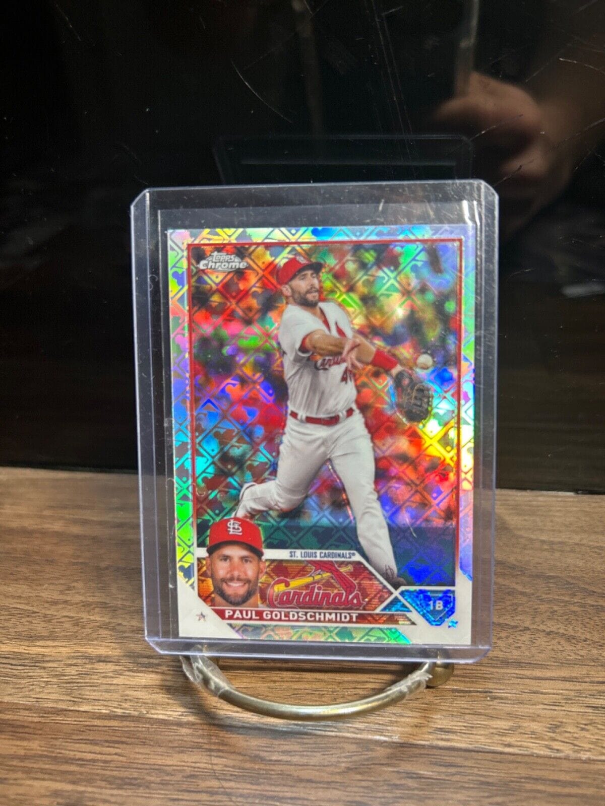 Cheap Sneaks Footwear/Sports Cards Baseball Card 2023 Topps Chrome Logofractor Paul Goldschmidt ST Louis Cardinals