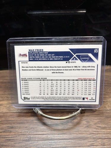 Cheap Sneaks Footwear/Sports Cards Baseball Card 2023 Topps Chrome Max Fried Refractor #65 - Atlanta Braves