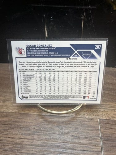 Cheap Sneaks Footwear/Sports Cards Baseball Card 2023 Topps Chrome Oscar Gonzalez RC Pink Refractor #207 Cleveland Guar