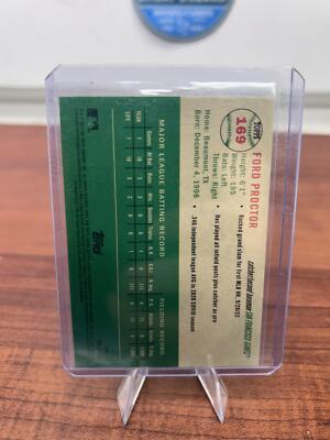 Cheap Sneaks Footwear/Sports Cards Baseball Card 2023 Topps Chrome Platinum Anniv #169 Ford Proctor Green Toile Refract