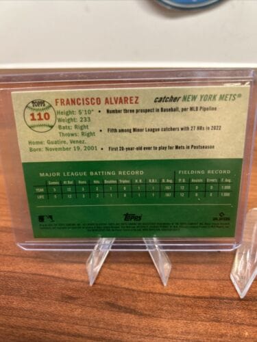 Cheap Sneaks Footwear/Sports Cards Baseball Card 2023 Topps Chrome Platinum Anniversary-#110 Francisco Alvarez (RC) New