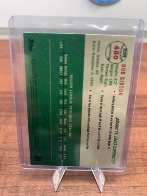 Cheap Sneaks Footwear/Sports Cards Baseball Card 2023 Topps Chrome Platinum Anniversary #480 Bob Gibson Blue Prism Refr