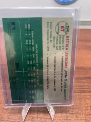 Cheap Sneaks Footwear/Sports Cards Baseball Card 2023 Topps Chrome Platinum Anniversary #87 Matthew Liberatore