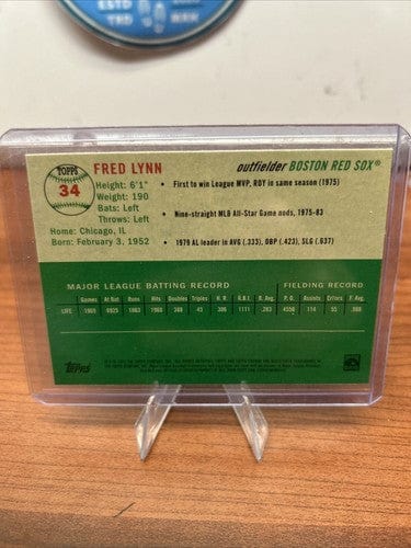 Cheap Sneaks Footwear/Sports Cards Baseball Card 2023 Topps Chrome Platinum FRED LYNN Topps Prizm REFRACTOR Red Sox